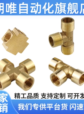 SJSMT SJSFT6A/8A/10A/15A型黄铜三通内丝外牙接头