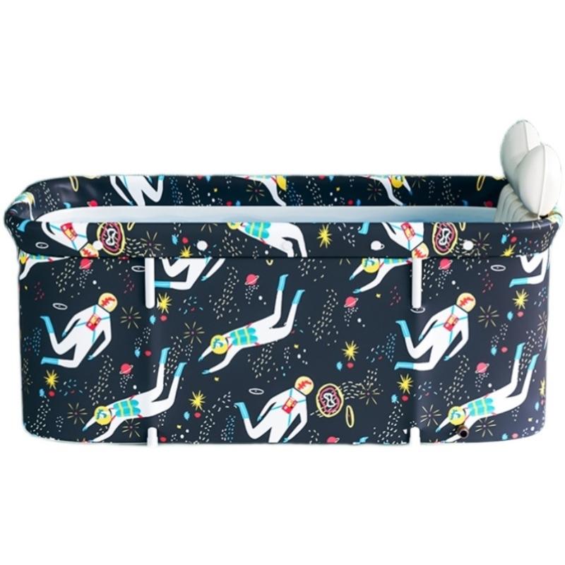 折叠泡澡桶大人家用自动加热双人儿童冬天浴桶中大冬天保暖恒温