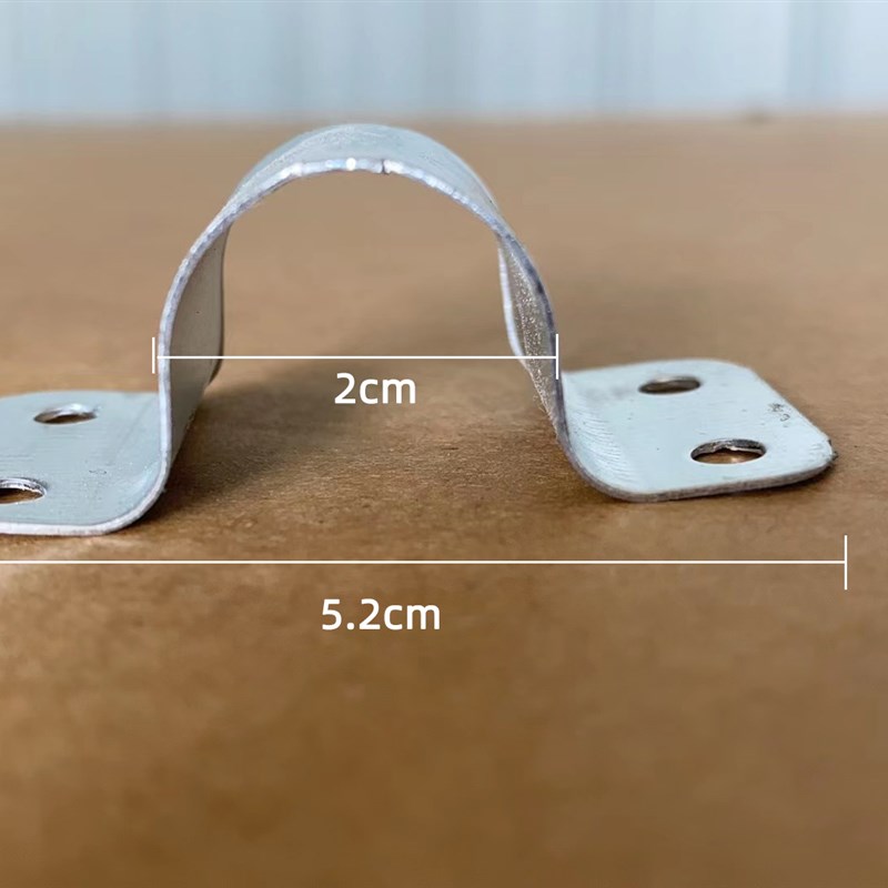 U型桌架五金配件小件冲压件铁艺金属U型固定卡子支架卡箍卡扣抱箍