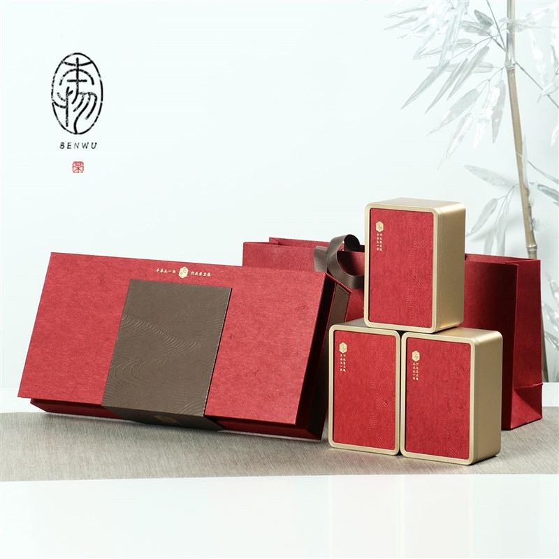 新款高档两罐半斤三罐通用绿茶红茶铁观音茶叶包装盒礼盒空盒定制