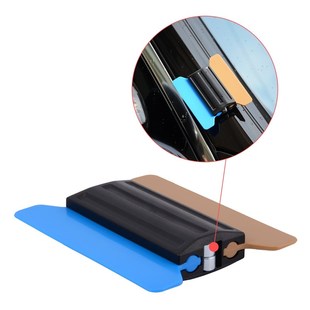 Magnet Vinyl Squeegee with 6pcs Cloth Carbon Fiber Foil Car