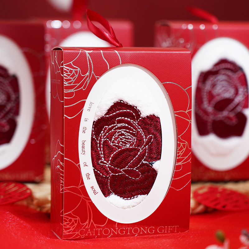 结婚婚庆伴手礼毛巾婚宴实用小礼品婚礼创意刺绣伴娘回礼专用用品