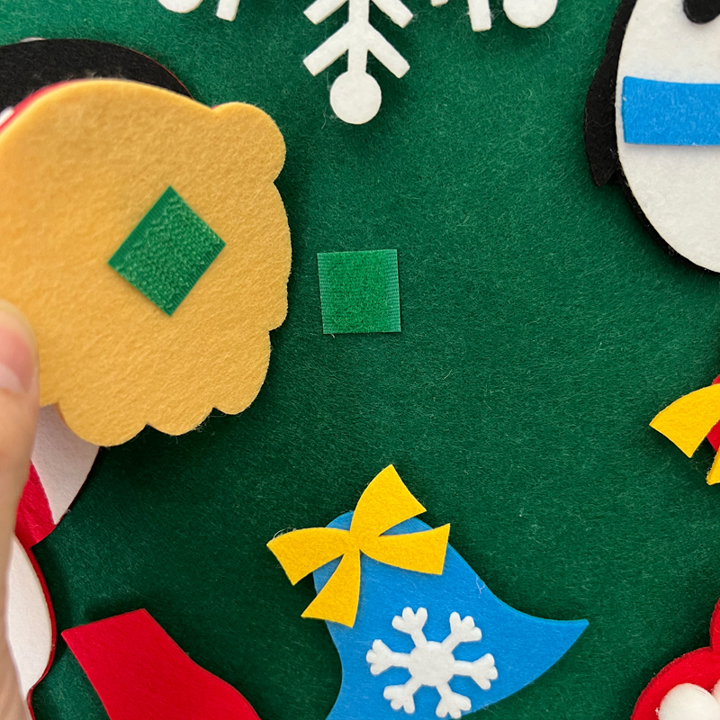 diy圣诞树圣诞节装饰品ins风小礼物灯儿童手工毛毡布挂墙魔法家用