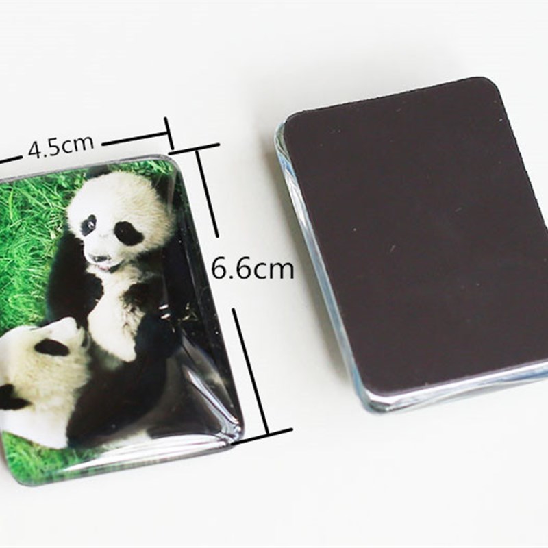 北京特色旅游纪念品送老外礼品长城故宫熊猫仿水晶立体磁贴冰箱贴
