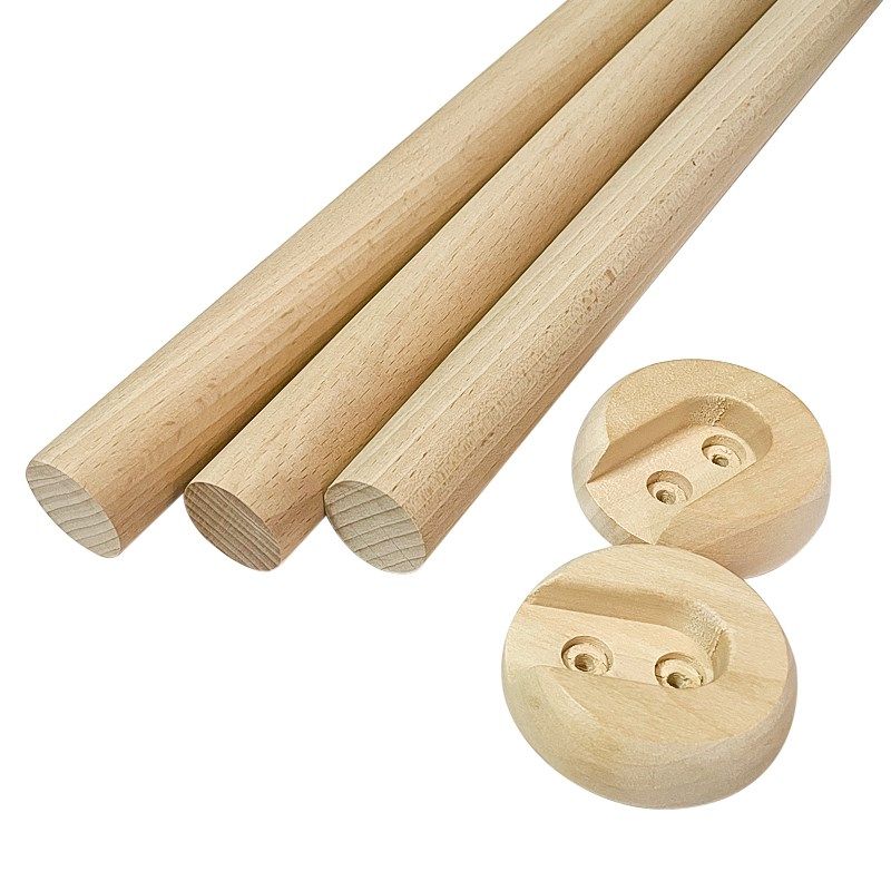 实木榉木圆孔衣柜原木挂衣杆直径2.5cm榉木圆杆挂衣杆柜内挂杆,基础建材,衣杆,淘宝优惠券,粉丝福利购,淘宝优惠卷