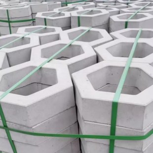 六角砖六棱块河道护坡砖燕尾砖挡土砖实心空心停车位植草砖工字砖