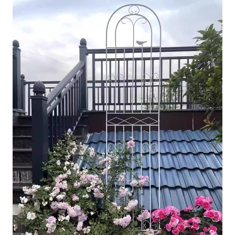 绿萝植物攀爬架户外庭院网格铁艺花架H爬藤架花园月季花支架阳台
