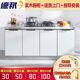 简易橱柜租房用厨房柜不锈钢水槽橱柜灶台柜橱柜一体全钢整体橱柜