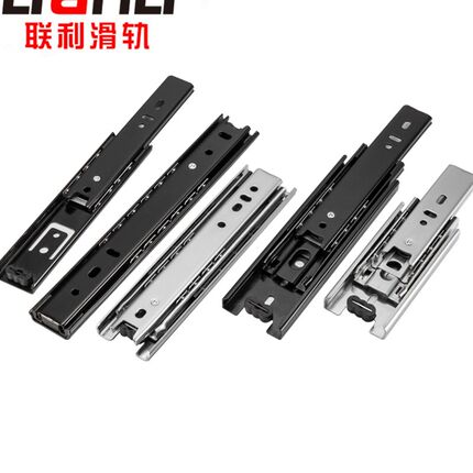 超短滑轨4寸 5寸 6寸 7寸 8寸9寸短抽屉三节滑轨梳妆台小抽屉导轨