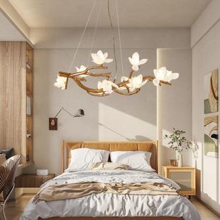 卧室餐厅吊灯 民宿侘寂风格 中式 禅意茶室树枝灯创意仿生客厅灯日式