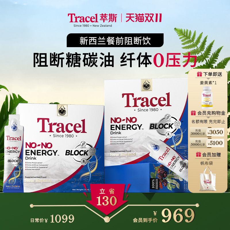 Tracel萃斯新西兰白芸豆阻糖饮阻断糖碳油身材管理内服控体