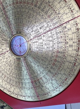 初学者推荐罗盘风水师专用风水高精度倪海厦罗经小随声指南针古代