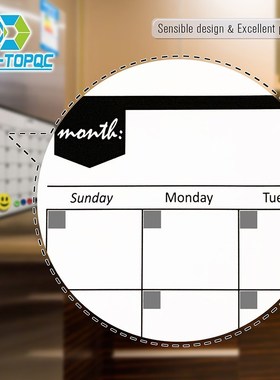 Planner Magnetic Calendar Whiteboard Notes Fridge Monthly Wi