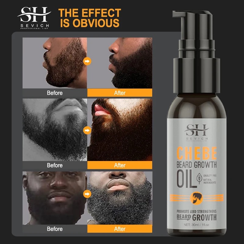 Natural Chebe Men Beard Growth Oil Fast Effective Hair Loss