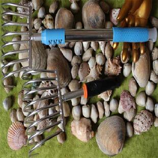 不锈钢耙子挖蛤蜊耙子花蛤耙子嘎拉耙子蛏子钩赶海工具耙子热卖特