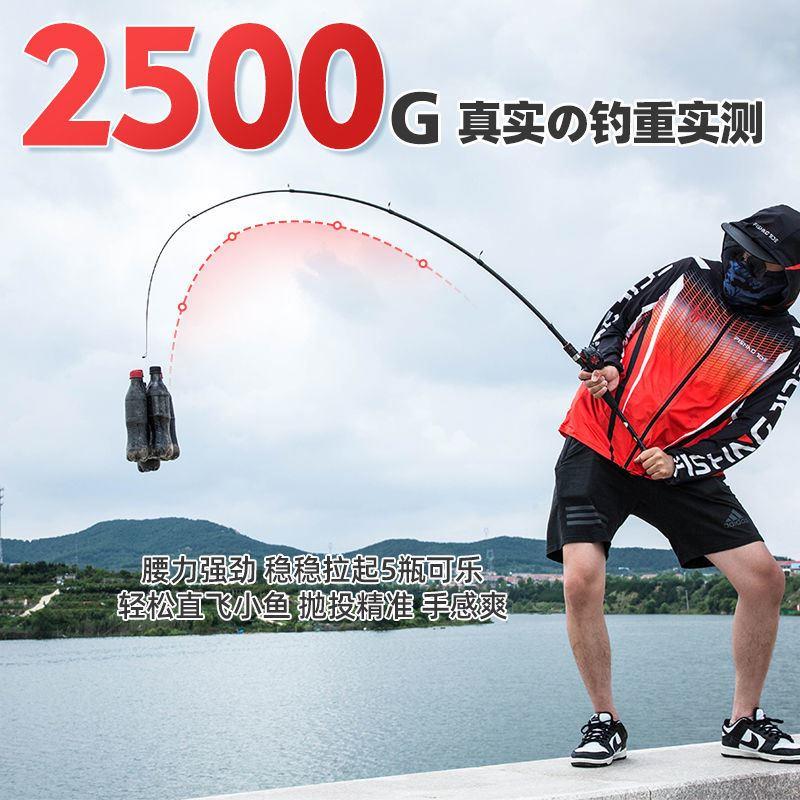 伸缩路亚竿调大导收4522缩环路亚竿超短海竿抛投竿短L节远滑漂专