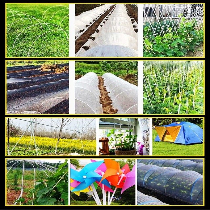 实心玻璃纤维棒搭内棚材料蔬菜拱棚支架耐用架杆扶苗杆爬藤纤维杆