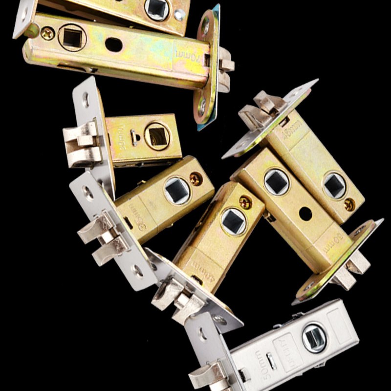 化妆室锁芯锁舌单舌木门锁房门锁浴室厕所单锁舌配件锁舌头通用型