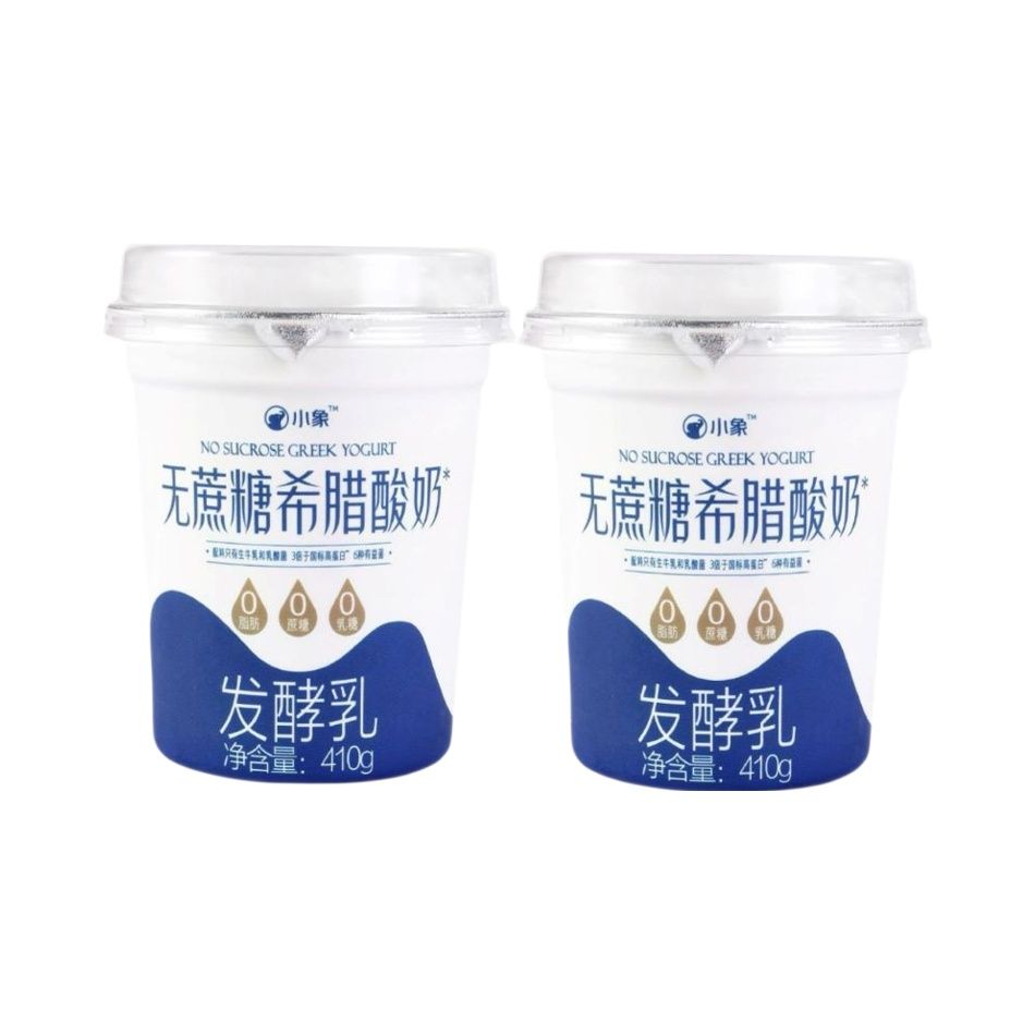 小象无蔗糖希腊酸奶发酵乳脱脂酸低温酸奶