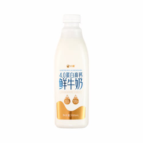 小象4.0蛋白高钙鲜牛奶早餐办公室饮品搭子入口浓醇丝滑950ml