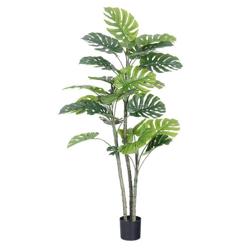 仿真绿植龟背树假树盆栽室内落地装饰商场橱窗造景摆件假植物