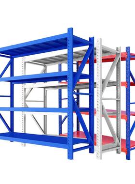 货架多层重型050kg四层货物装置物架服市快递超仓储物架重型加固