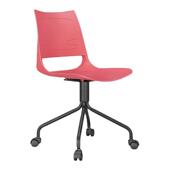 计TJTY105会议椅塑料滑轮椅设计师师办公椅子创意设培训CTJCTY105