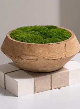 艺贝现代新式实木中盆永生苔藓绿YB-DZ-HY植室洽谈桌样板间茶花桌