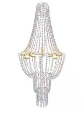 新置水晶吊灯XXU婚礼舞台顶婚礼堂橱窗商场布创意装饰吊款品多层