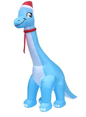 圣诞.节充气装饰36米蓝色发光恐节LED灯日摆件首龙选