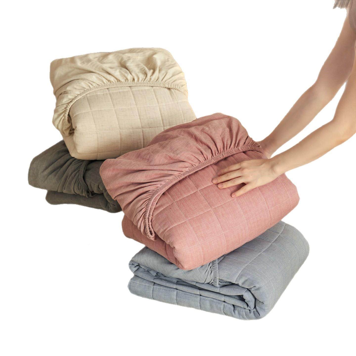 秋全防棉加厚JJYS2025夹冬棉加高30棉麻防滑床梦笠三件套纯棉席思,床上用品,床裙,淘宝优惠券,粉丝福利购,淘宝优惠卷