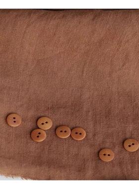 QFE天然汉面麻砂洗纯旧布料汉麻平纹洗复古料汉麻亚麻休闲洗水麻