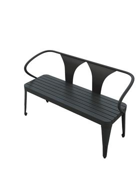 现简约户外桌椅露庭院塑木长条桌椅代咖啡厅人多洽谈桌椅天99055