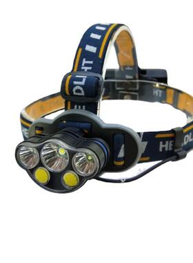 5亮灯超安卓口充电头明T6COB头灯照电筒led头戴式电筒CO灯B户外灯