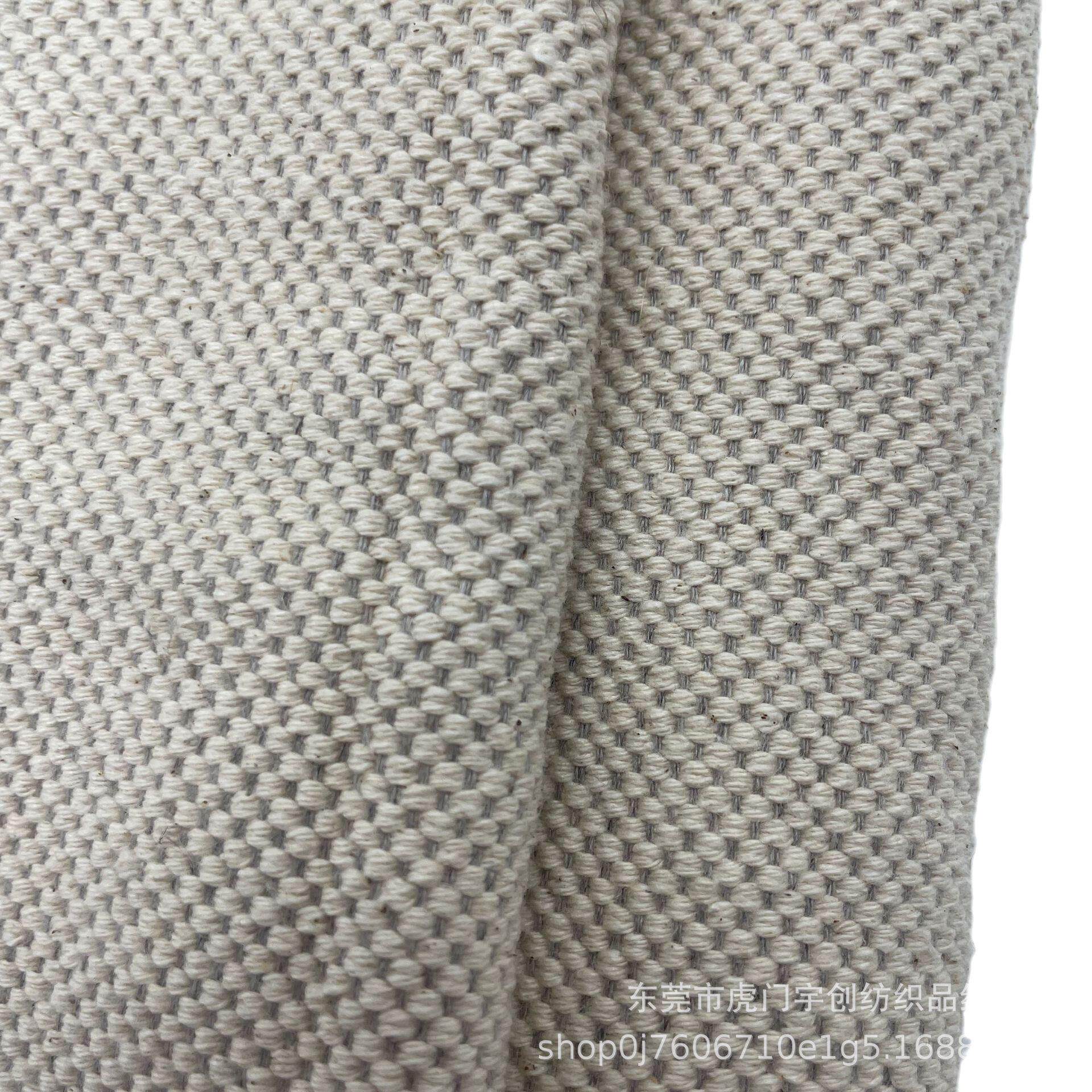 加厚加粗棉麻布亚麻棉交EEL织布料简提包花麻手袋箱沙发约家纺面
