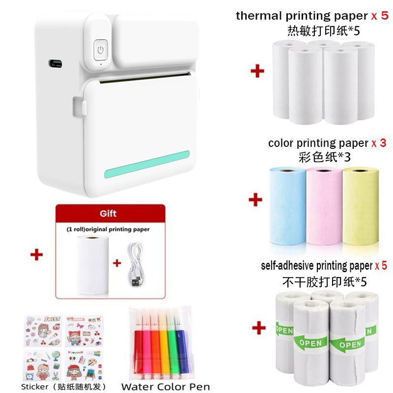 工厂私模便携式迷你口袋学生错题打印机蓝牙照片文字热敏打印机