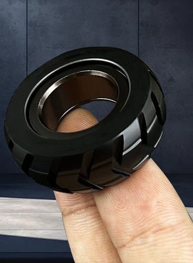 EDC玩具成人减压磁性金属ADHD休闲Fidget旋转戒指新款机械指环