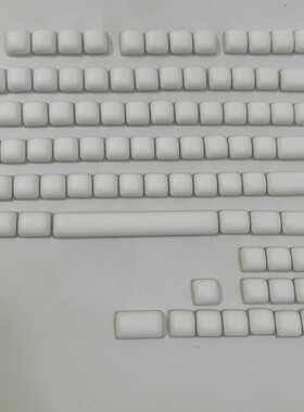 MOG白色馒头主题键帽面包键帽MOG高度87键PBT热升华(仅键帽)