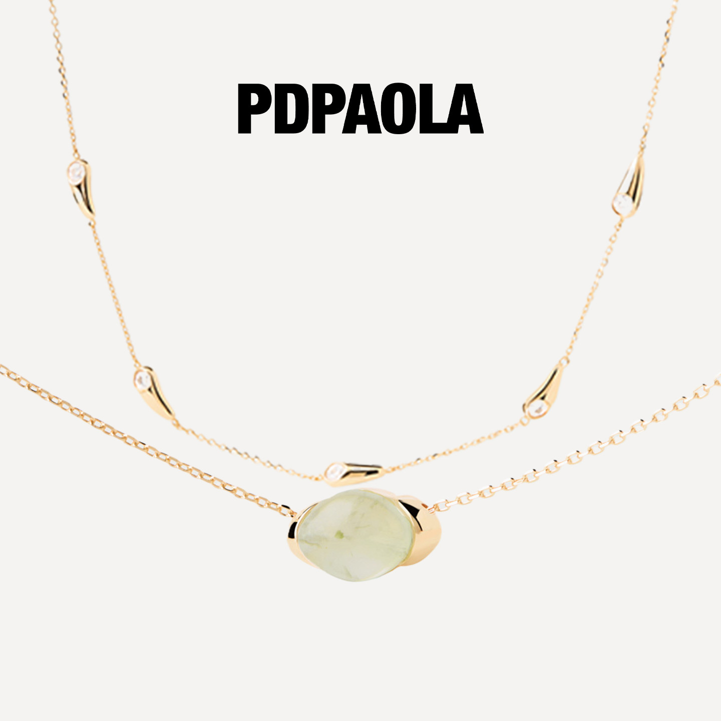 PDPAOLA镀金链条款项链图片