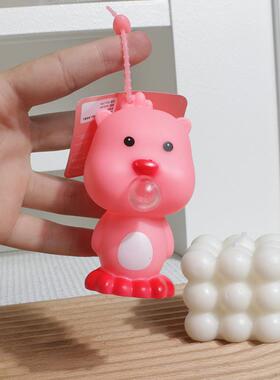 露比吐泡泡捏捏乐钥匙扣 小海狸挤压解压玩具书包挂件公仔挂饰