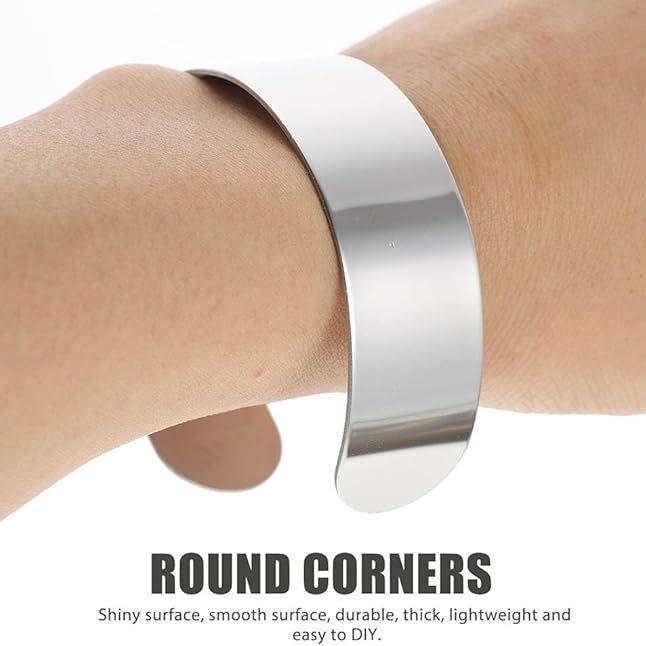 8 件手腕胸花袖口,20 毫米胸花袖口手链,304 不锈钢手链芯,手链坯