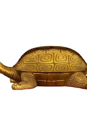 铜千年龟摆件巴西龟办公室客厅家居铜器摆件装饰工艺品礼品