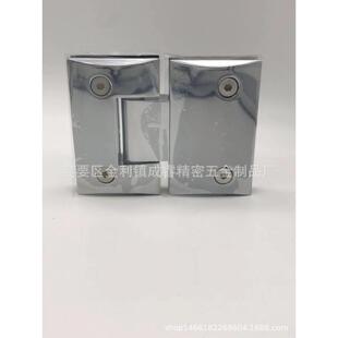 高档180度网格黄铜浴室夹斜边玻璃合页黄铜斜边浴室夹