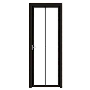 简易极窄铝合金平开门天地合页磁吸静音锁现货厂家阳台卫生间厨房