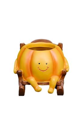 新款可爱秋千南瓜悬挂笑脸植物多肉创意花盆户外花园庭院花盆