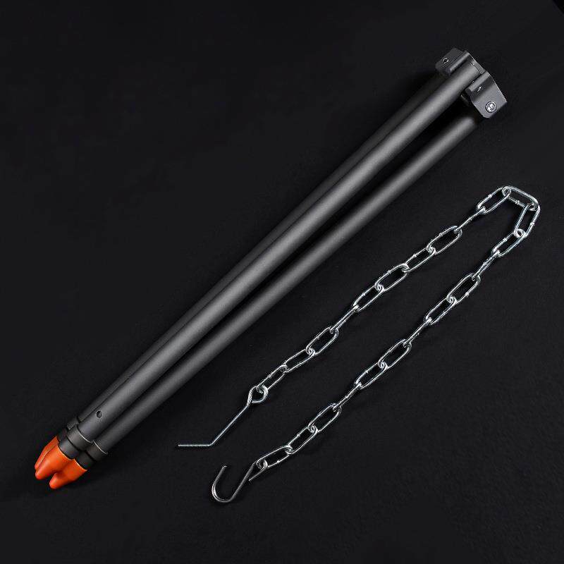 户外营火三脚架便携三节伸缩支架篝火野营野炊锅具吊锅