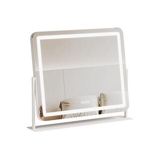 2025年新款化妆镜台式桌面卧室家用可旋转智能LED带灯梳妆台镜子