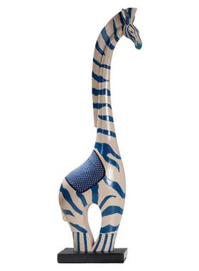 北欧布艺动物摆件仿青花瓷象猫马鹿树脂工艺品家居玄关装饰品