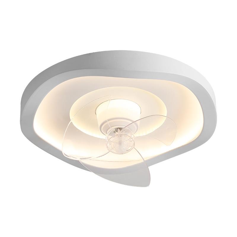 超薄卧室房风扇一体高级感奶油风儿房童餐厅书吸顶电扇灯吊扇灯