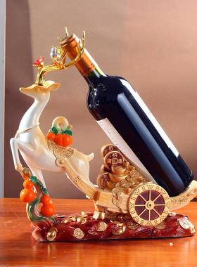 酒柜里的红酒架摆件轻奢高档创意现代客厅电视柜装饰乔迁新居礼品